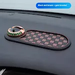 Brown Plaid Gold Bracket
