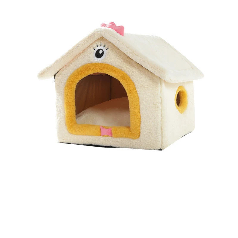 Title 1, Small Cat Dog Teddy House Nest – Cozy Bed for S...