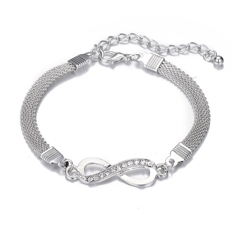 Pulseira de diamante infinito unissex simples, personalidade. Elegância discreta para uso diário, um acessório atemporal e perfeito para você. — foto 8