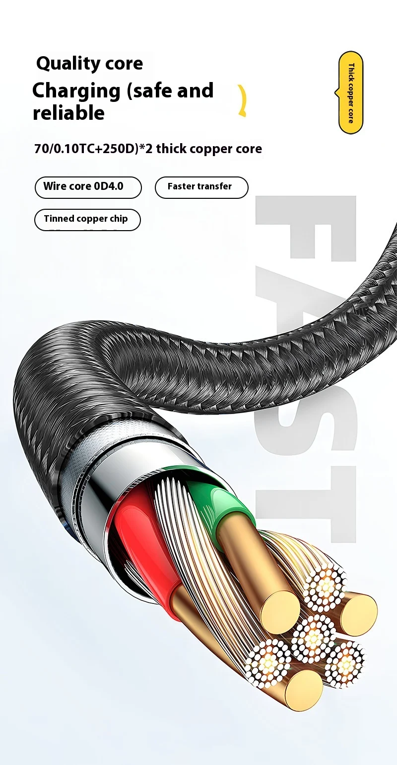 Title 10, Fast Charge Data Cable with Digital Display Typ...