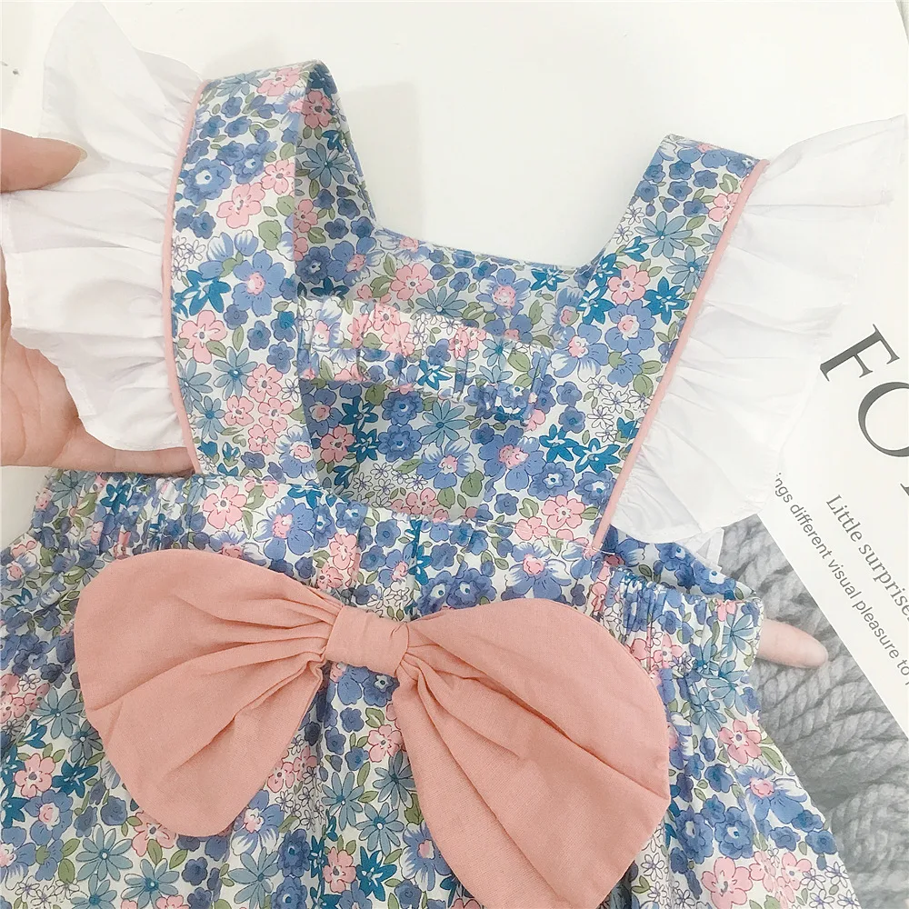 Title 3, Vestido de verão para bebê menina com manga cur...