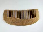 Green Sandalwood Comb Wooden Hair Comb Meridian. Detangles, massages scalp, reduces frizz, all natural. Promotes healthy — photo 6