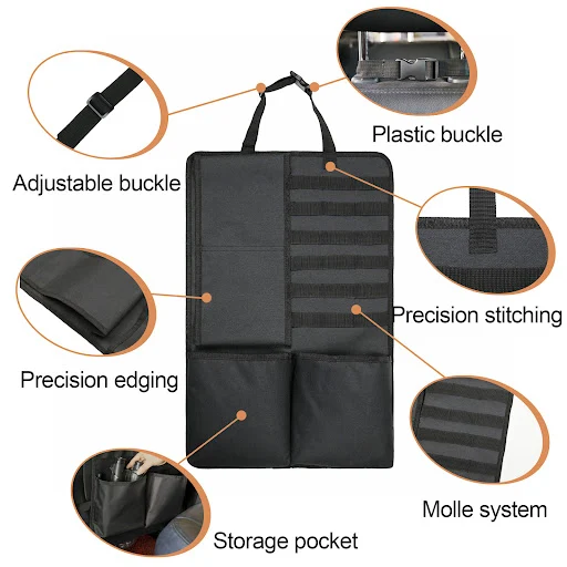 Title 2, Car Seat Back Tactical Hanging Bag. Organize yo...