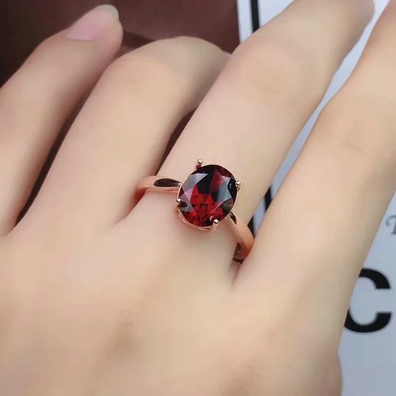 Terno de três peças em prata 925 com rubis vermelho sangue de pombo. Elegância e sofisticação para um visual impactante e memorável. — foto 7