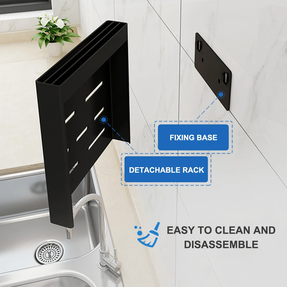 Title 8, Kitchen wall shelf with floating shelves provid...