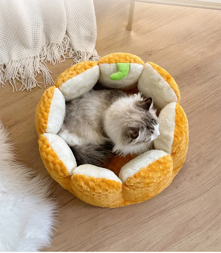 Title 6, Halloween Pumpkin Nest For Cats Warm Pet Mat Ke...