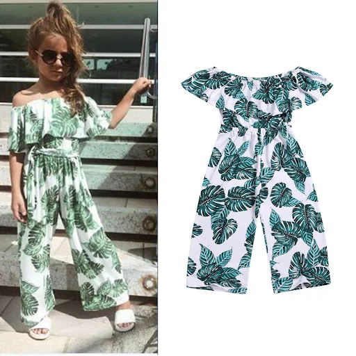 Title 1, Kinder-Jumpsuit mit One-Shoulder-Design und Bla...