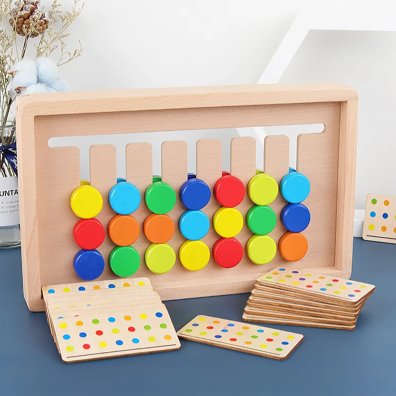 Title 5, Brinquedos Educacionais de Madeira 7 Cores para...
