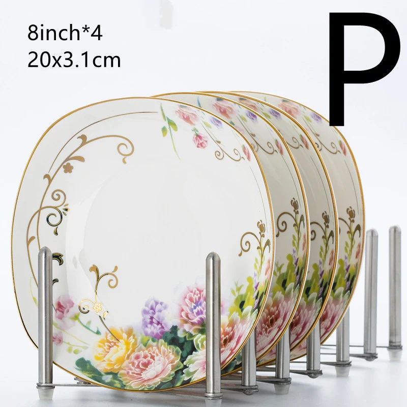 Title 6, Jingdezhen Household Ceramic Square Deep Plate ...