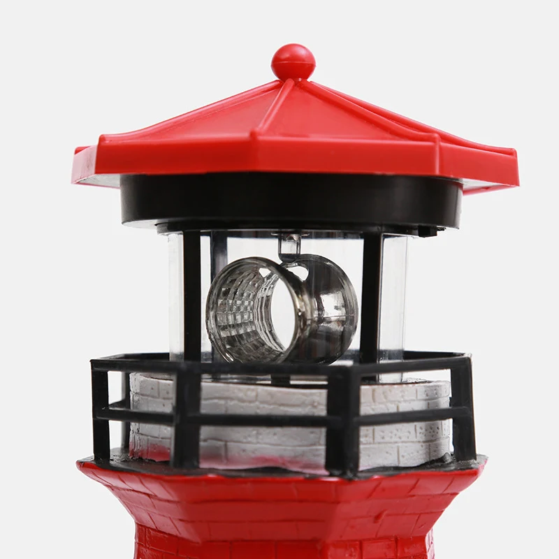 Luminária LED solar em formato de farol para jardim, cerca ou quintal. Decoração externa com luz. Impermeável e fácil de instalar, ideal para áreas externas. — foto 6