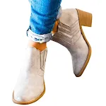 Botas de salto médio femininas, perfeitas para conforto e estilo no dia a dia. Combine elegância e praticidade em qualquer ocasião e encontre o seu par ideal. — foto 5