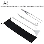 3 pcs set black bag