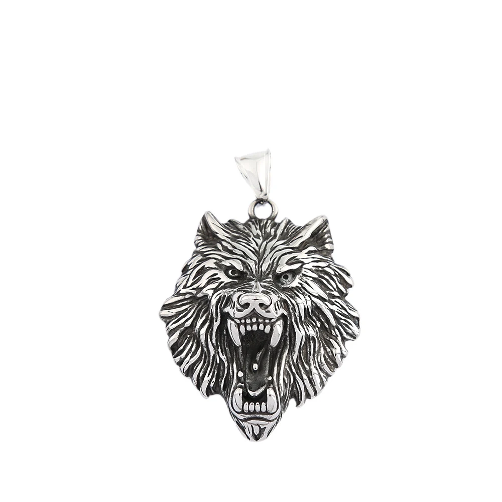 Colar Masculino Viking Hip Hop Retro Aço Inoxidável Personalizado Power Style Titânio Estilo para Homens — foto 18