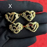 Anel Vazado de Amor com 26 Letras DIY Crie Joias Personalizadas Presente Ideal para Expressar Amor e Sentimentos Românticos — foto 3