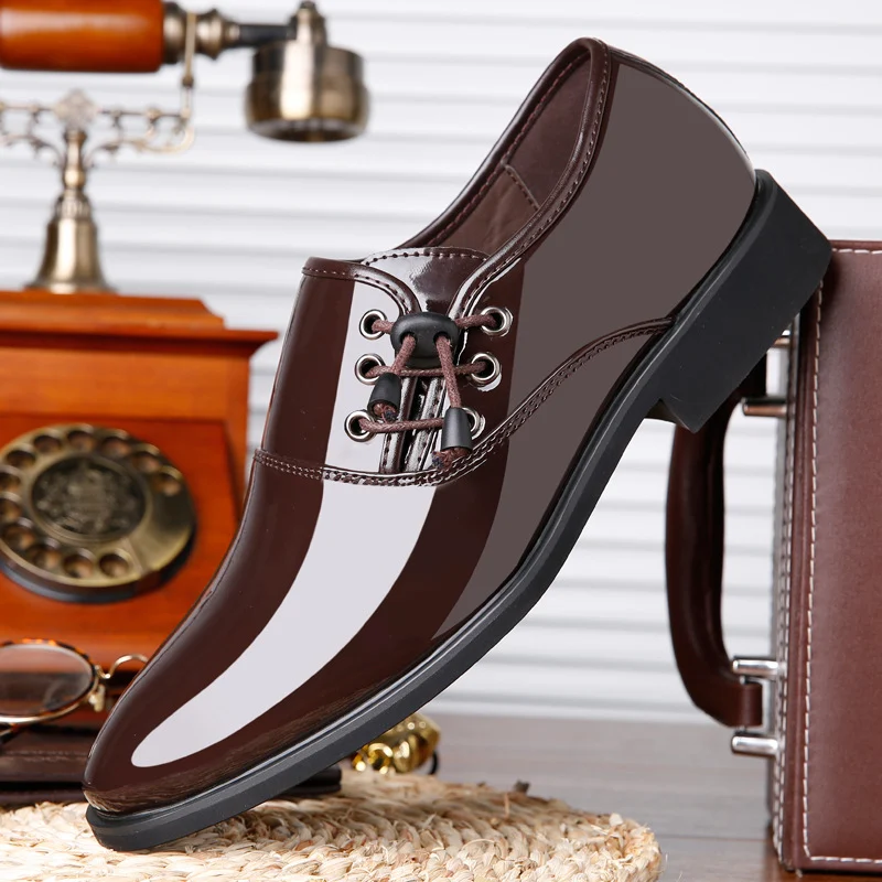 Men's Lace-Up Leather Shoes Men's Business Casual Shoes Stylish and comfortable leather shoes perfect for both business — photo 5