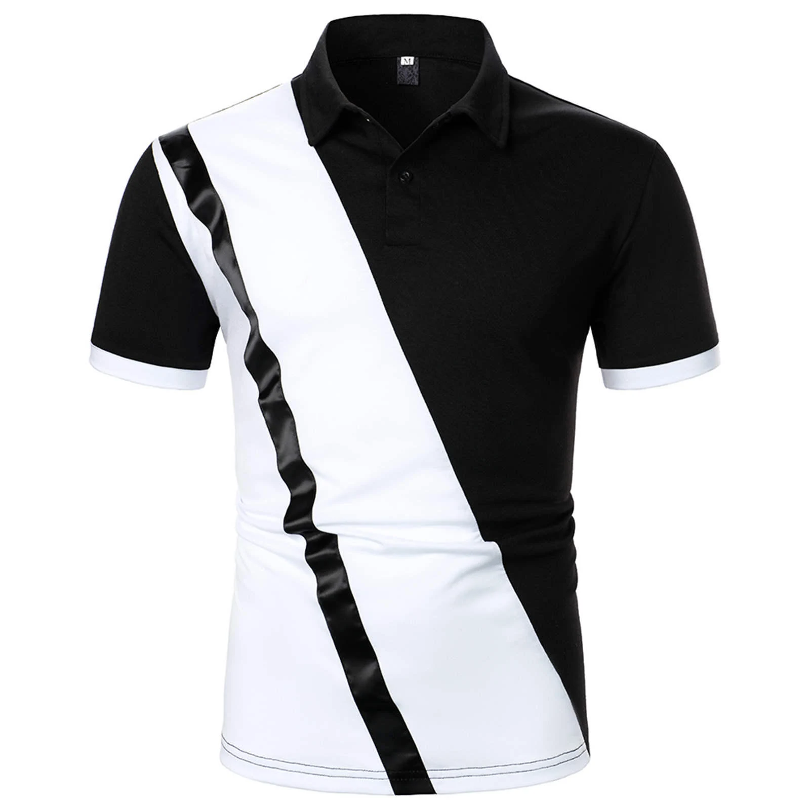 Title 3, Mens Summer Leisure Patchwork T-Shirt with Lap...