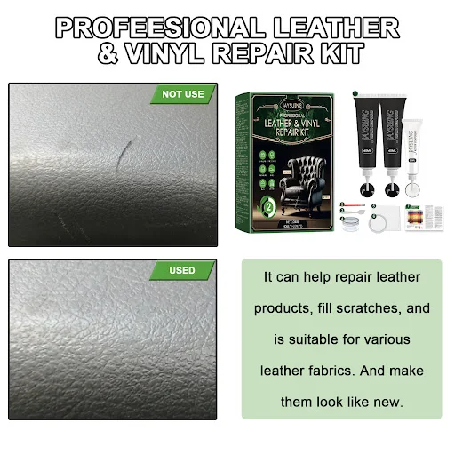 Title 9, Multifunctional Leather Repair Kit for Home Sof...