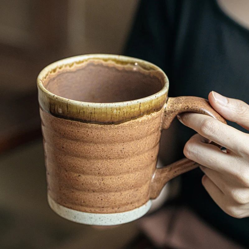 Retro Featured Coffee Cup Thread Relief Mug. Enjoy your coffee in style with this unique mug. Durable and perfect for ev — photo 6