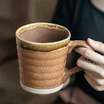 Retro Featured Coffee Cup Thread Relief Mug. Enjoy your coffee in style with this unique mug. Durable and perfect for ev — photo 6