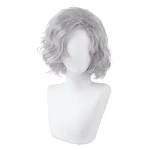 Peruca cosplay de moda feminina com touca, ideal para fantasias e eventos. Cobre a cabeça, proporcionando um visual completo e confortável. — foto 2