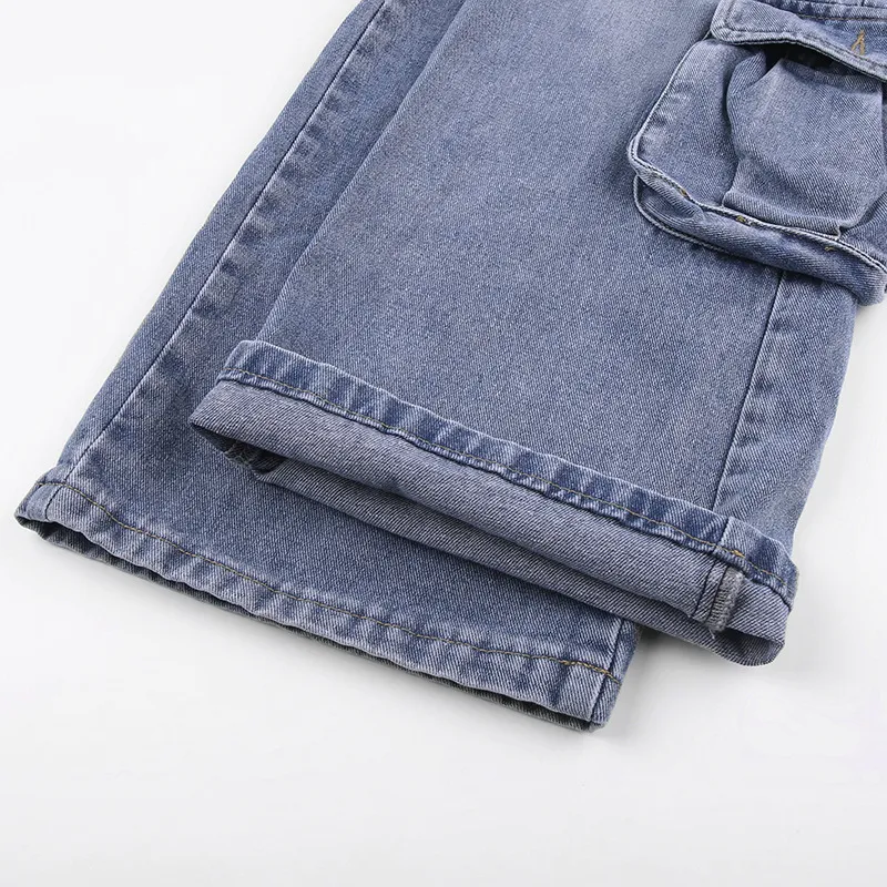Title 10, Calças jeans femininas retrô casuais folgadas d...