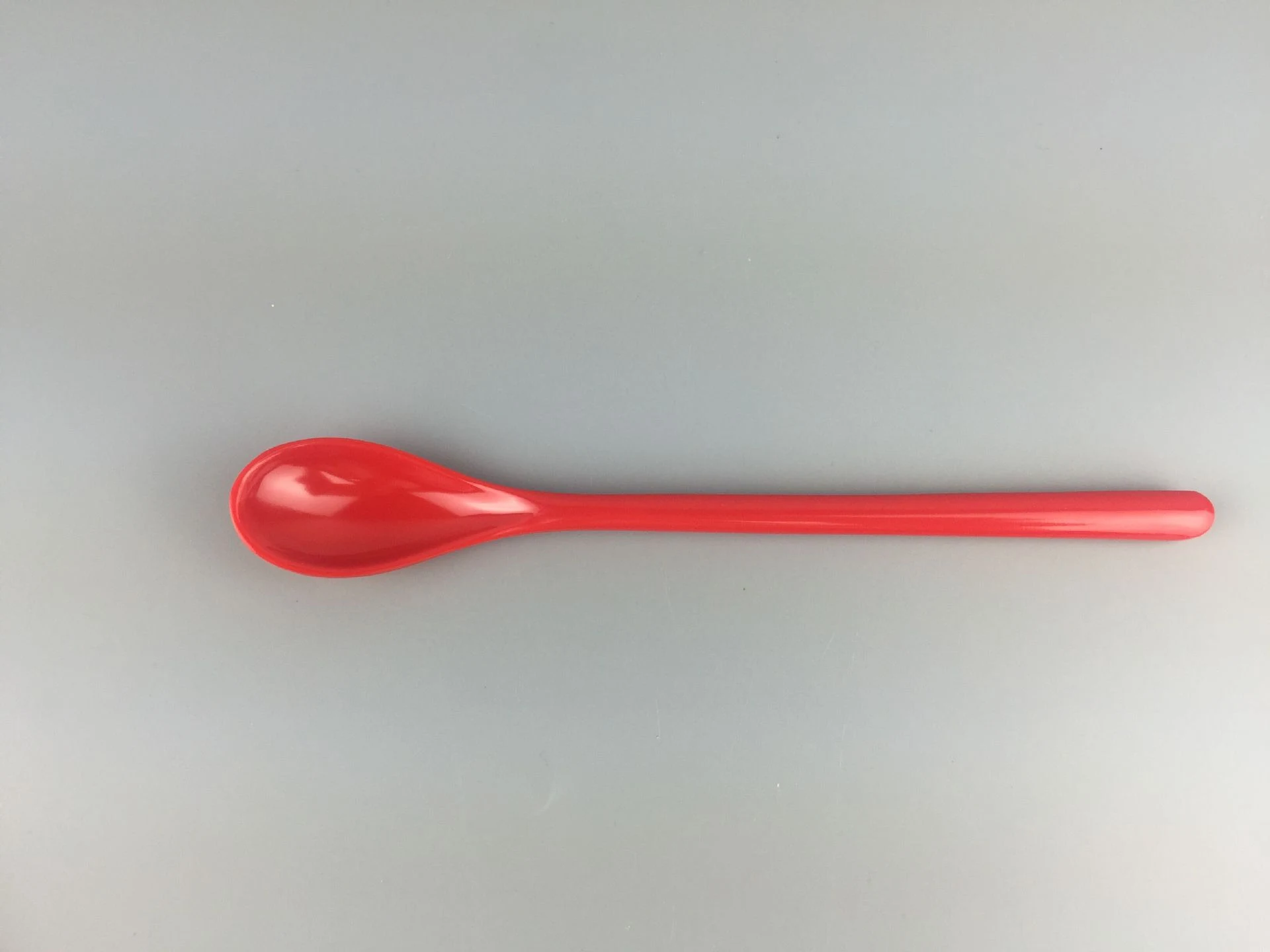 Title 4, Colored Plastic Long Handle Coffee Spoon Melami...