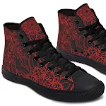 Printed Couple High Top Canvas Shoes, comfortable and stylish footwear to showcase your bond, perfect for casual outings — photo 7