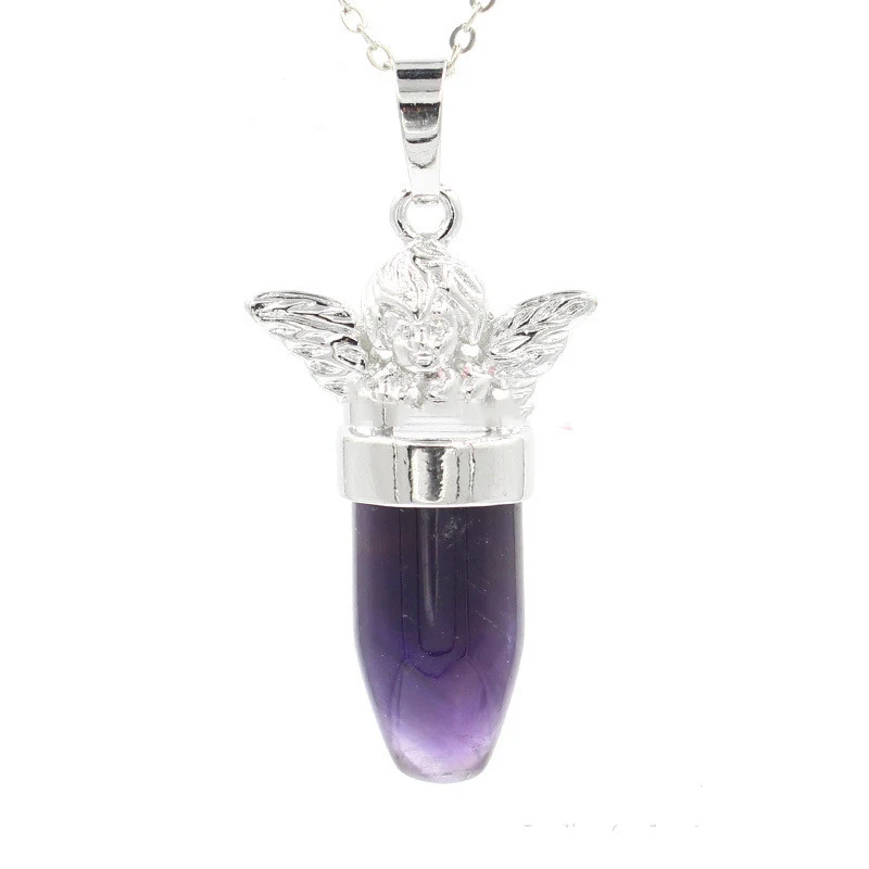Colgante Ángel Bala Protección y Estilo Joya Única Regalo Perfecto para Ella o Él Símbolo de Fuerza y Esperanza Diseño Exclusivo Acero Inoxidable. — foto 1