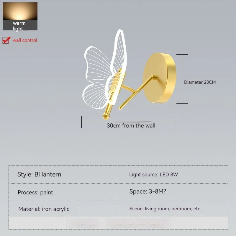 Title 1, Modern Light Luxury Creative Butterfly Decorati...