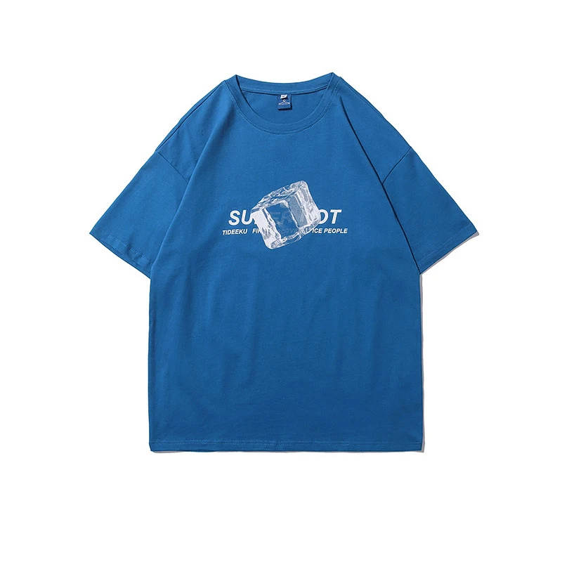 Title 8, European And American Simple Ice Cube Print Sho...