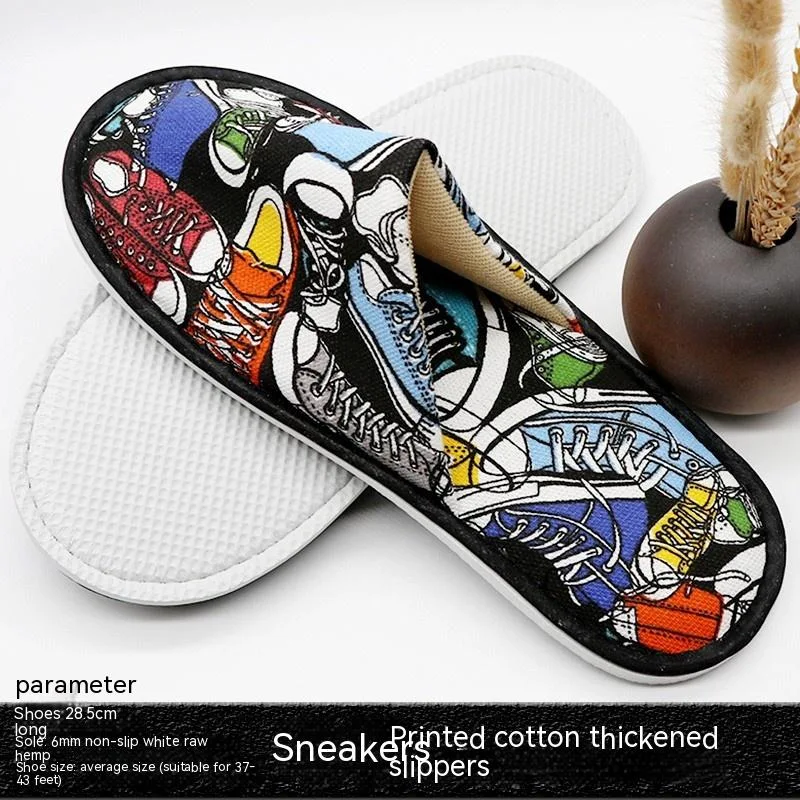 Disposable Slippers Cotton Print Toiletries Perfect for Hotels and Travel Comfortable and Practical for Guests and Visit — photo 24