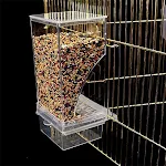 Bird Feeders No Mess Automatic Parrot Feeder Drinker Acrylic Seed Food Container Cage Accessories For Small And Medium P — photo 6