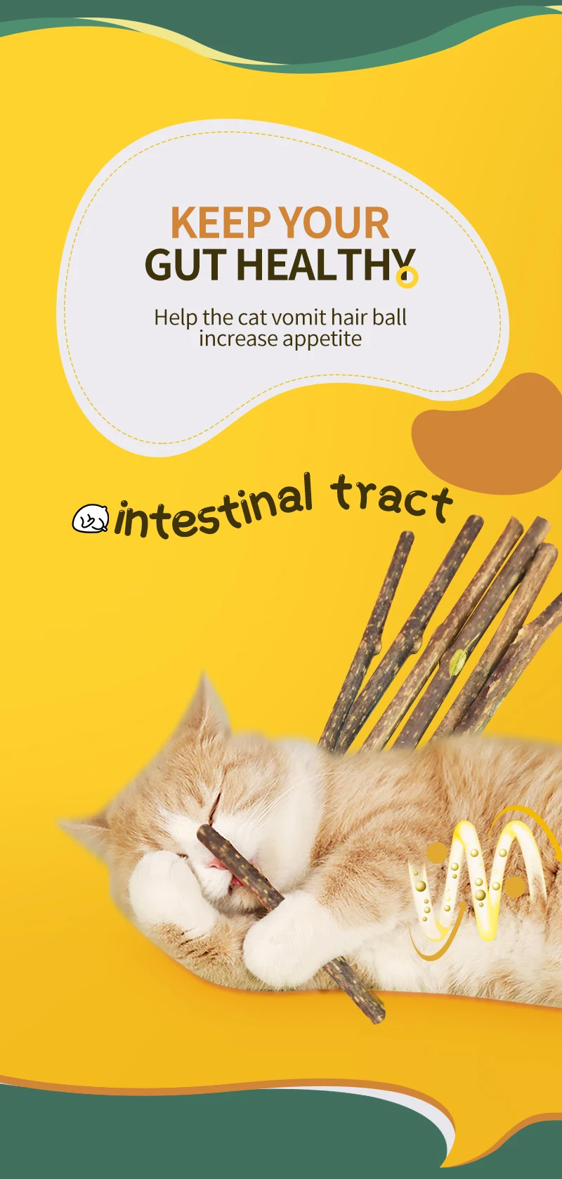 Title 5, Cat Molar Stick Natural Catnip Teeth Cleaning T...