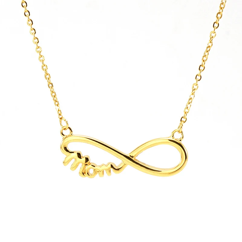 Colar de Mãe em Aço Inoxidável 8 Palavras Estilo Retrô Fashion Presente Perfeito para a Mamãe Joia Elegante — foto 1