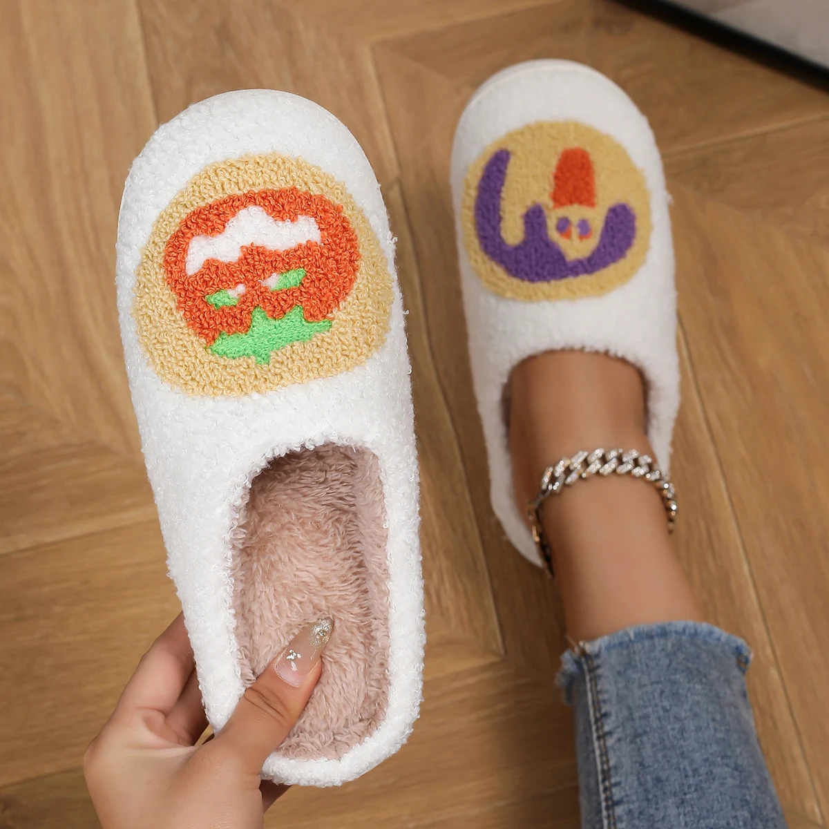 Title 10, Halloween Warm Indoor Non Slip Cotton Slippers ...