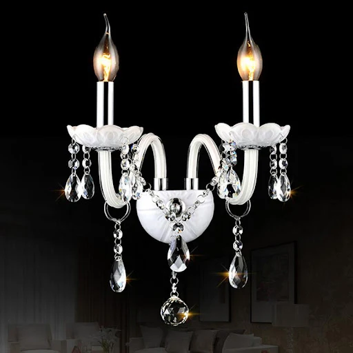 Title 4, European Crystal Wall Lamp for Living Room Dini...