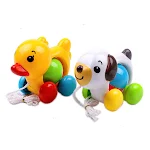 Carrinho de brinquedo para bebês e crianças com linha de arrastar. Estimula a coordenação motora e a imaginação de forma divertida. — foto 1