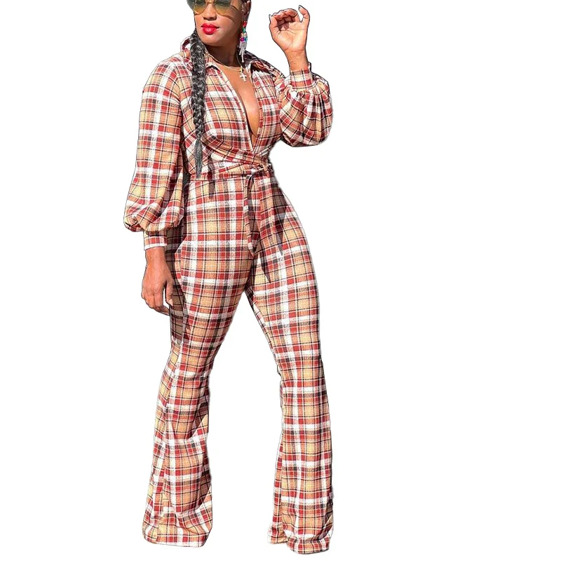 Macacão Feminino de Poliéster Outono Novo Sexy Manga Longa Estampado Perfeito para festas e eventos Design elegante e confortável — foto 7
