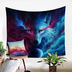 Tapeçaria lona com impressão digital, resistente e versátil, ideal para decoração e proteção. Design vibrante e duradouro, uso interno e externo. — foto 2