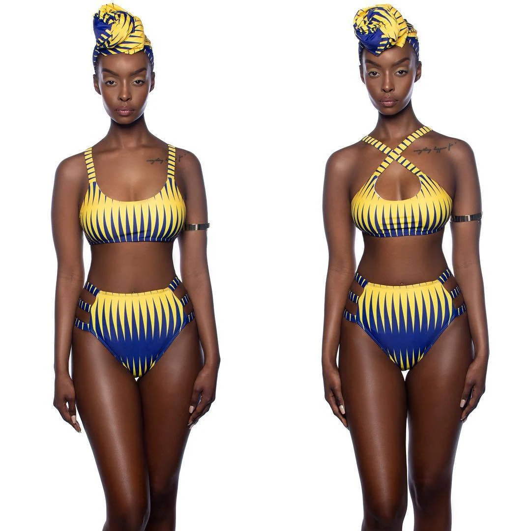 Title 3, Split high waist bikini for women. Stylish desi...