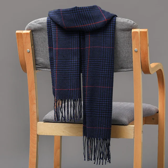 Men's and Girls' Cashmere Check Children's Scarf, a soft, warm and stylish scarf to keep your children comfortable and c — photo 2