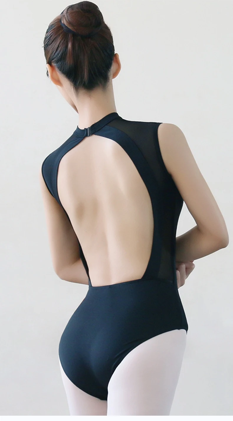 Title 2, Stand Collar Ballet Leotards Gymnastics One-pie...