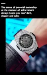 Relógio masculino de quartzo à prova d'água com mostrador geométrico de diamantes e luminoso. Sofisticação, precisão e estilo impecáveis. — foto 11
