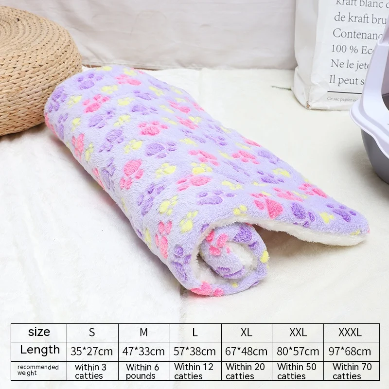 Winter Pet Mat Cat Nest Flannel Kennel Blanket Cat Pad Pet Bed, providing warmth and comfort for your feline friend. — photo 16