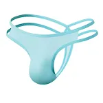 Perizoma da uomo ultra sottile a vita bassa in seta, per comfort discreto e una sensazione leggera, perfetto da indossare sotto gli abiti, sensuale. — foto 5
