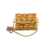 Bolsa Mensageiro Mini Vintage de Bambu Feminina Elegância e Charme em um Design Compacto Perfeita para o Dia a Dia e Ocasiões Especiais. — foto 2