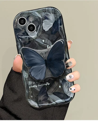Title 4, Capinha de celular de silicone com suporte borb...