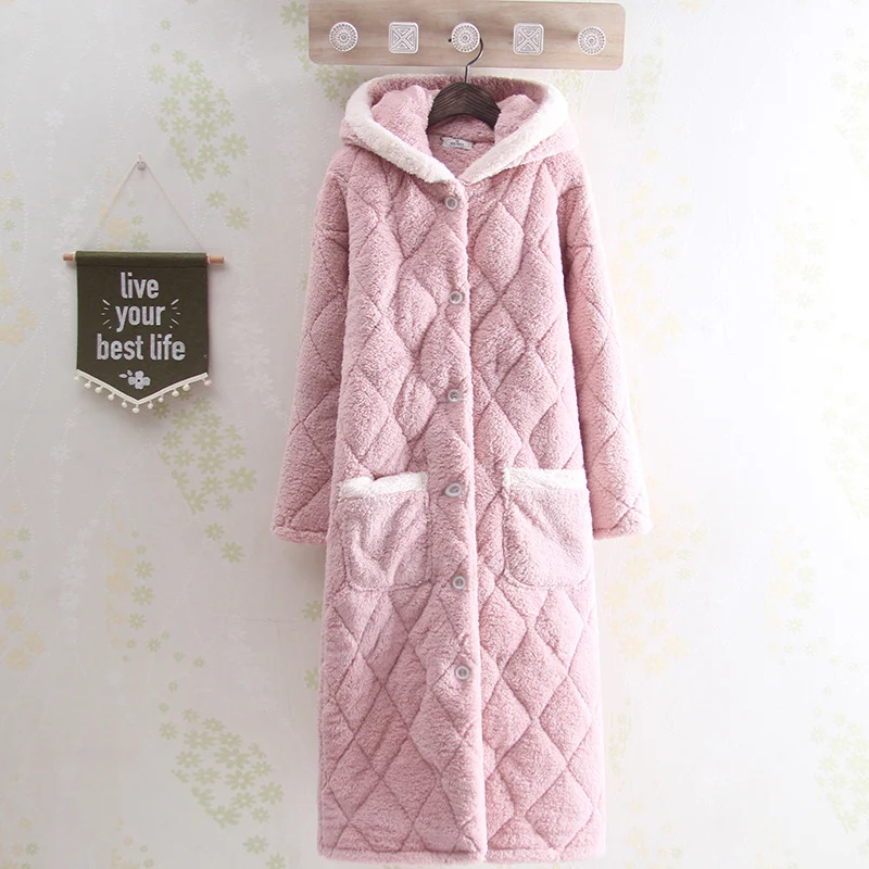 Princess Beibei Cashmere Quilted Pajamas, mid-length for luxurious comfort. Experience soft, warm, and breathable sleep, — photo 5
