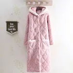 Princess Beibei Cashmere Quilted Pajamas, mid-length for luxurious comfort. Experience soft, warm, and breathable sleep, — photo 5