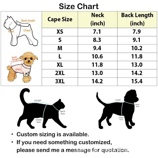Title 1, Pet Halloween Vampire Cloak Windbreaker. Protec...